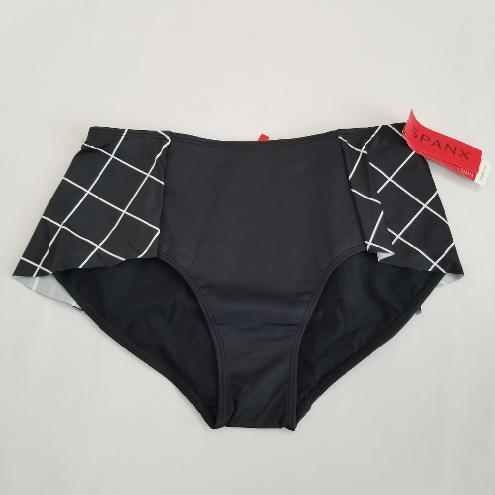 Spanx Flirty Skirted Swim Bottom Size 12 UPF 50 NWT